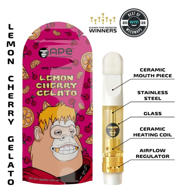 LEMON CHERRY GELATO — Sauce Cart 1000mg.