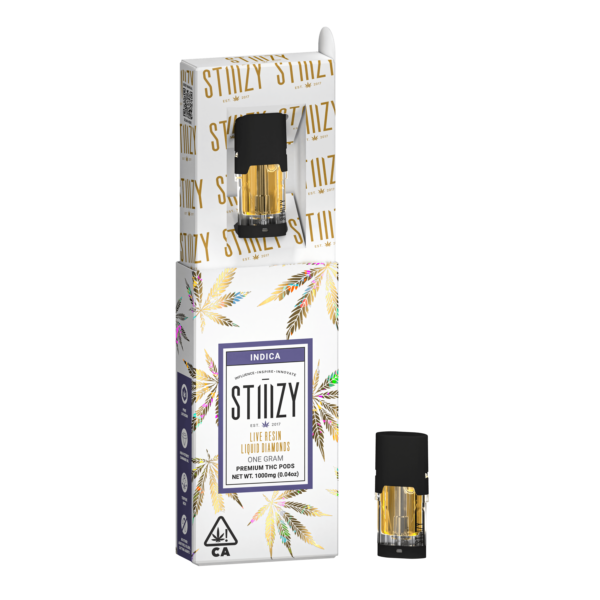 Vape Cartridge - WHITE WIDOW 1G Live Resin Liquid Diamonds Pod - STIIIZY