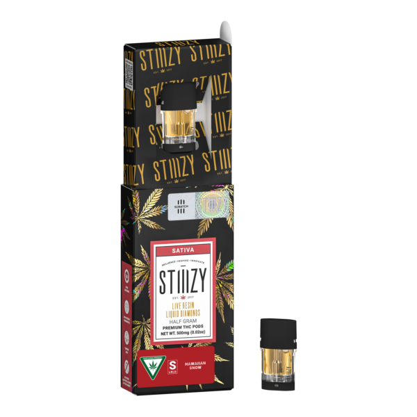 Vape Cartridge - HAWAIIAN SNOW .5G Live Resin Liquid Diamonds Pod - STIIIZY